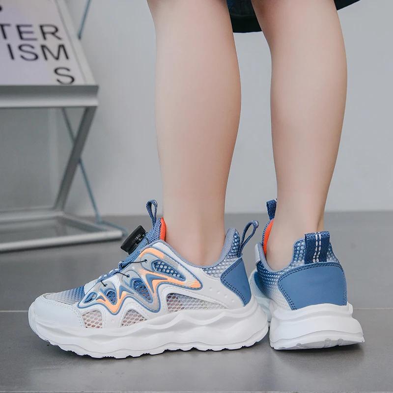 Boy Shoes Children Sneaker Summer Mesh Breathable Lightweight Kids Casual Shoes School Sports Tennis Boy Sneaker 4 To 12 Years