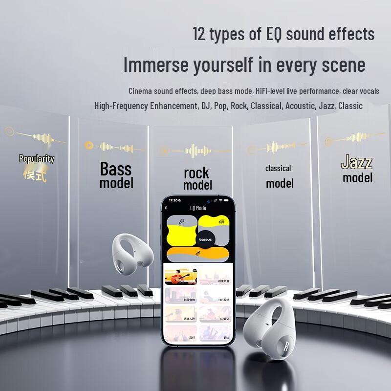Baseus AS01 Bluetooth-наушники с открытым ухом на зажиме