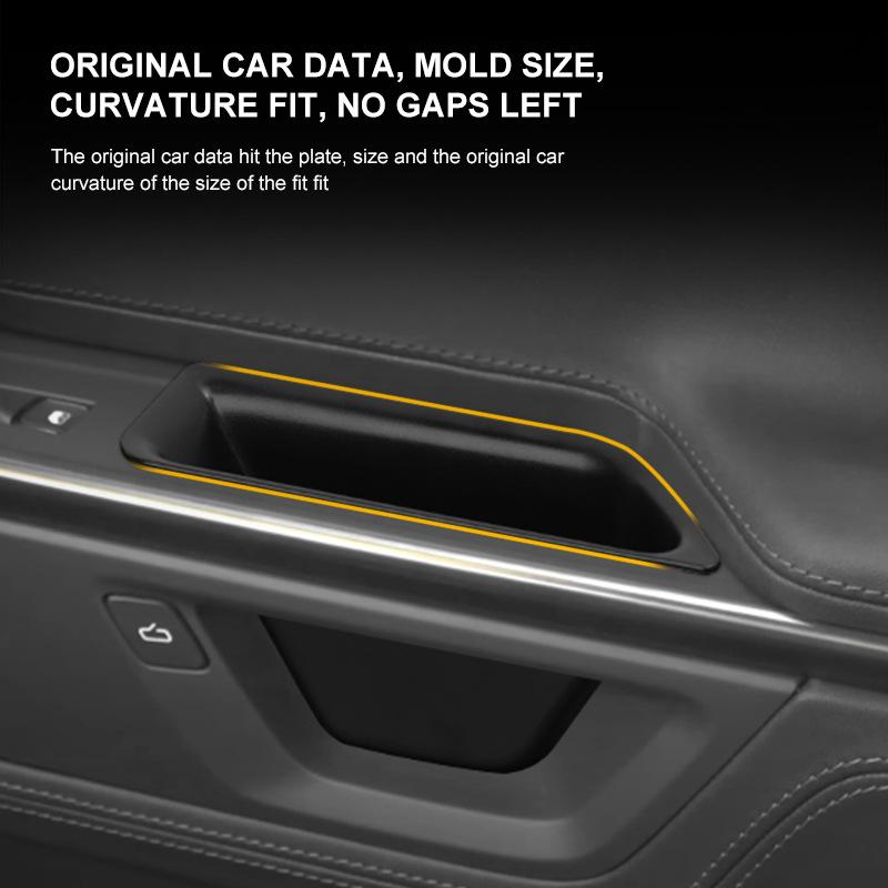zkfan8 For RIVIAN R1T/R1S 2025 Door Pull Box Door Slot Storage Box Stowing Tidying Organizer Box Car Interior Accessories Supplies