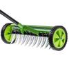 KADAX скарификатор, ручной, односторонний, на колесах, для газонов, 140 х 48 см, зеленый