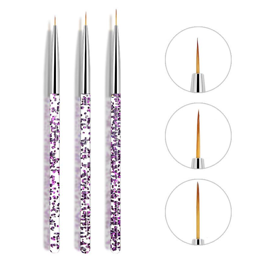 Набор кистей для маникюра 3шт