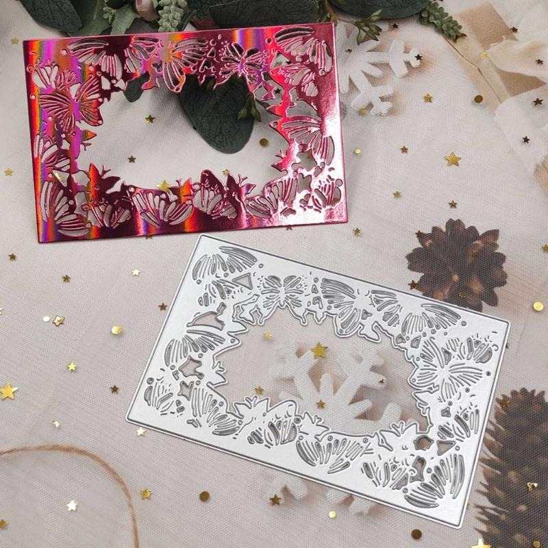 Рамка для приглашения Металлические штампы DIY Craft Углеродистая сталь Шаблон для тиснения Металлические трафареты Скрапбукинг для вырезки карт