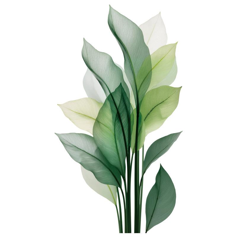 Ботаническая наклейка на стену, съемная, самоклеящаяся, для спальни, фона дивана, домашний декор, искусство