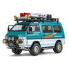 Масштаб 1/24 Mitsubishi Delica Внедорожник Полный привод Минивэн Литой сплав Металлическая модель автомобиля Звук и свет Классическая симуляция Коллекционные