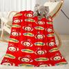 Teletubbies Hearts Pattern Flannel Blanket-Soft and Suitable for Sofas,Beds,Offices,Travel,All Seasons,Great Gift for Holidays and Birthdays.