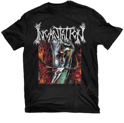 Футболка унисекс с принтом Incantation Band Black, хлопок, полный размер UU1316