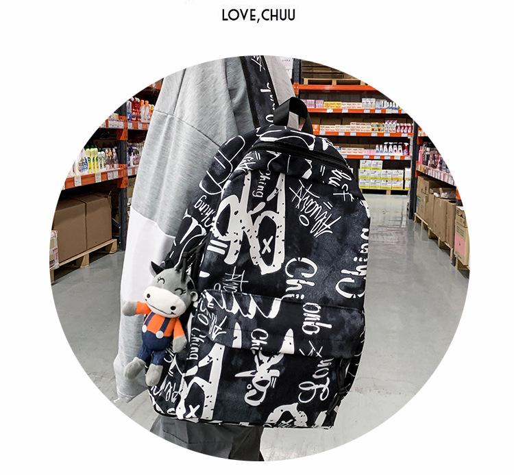 Trendy Schoolbag for Students: Men's & Girls' Junior High, High School, College Canvas Backpack