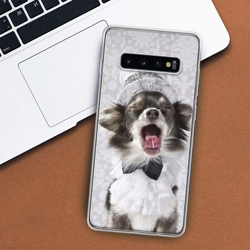 Chihuahua Puppy Teacup Dogs Phone Case For Samsung Galaxy M21 M12 M31S M32 M51 M52 Note 20 Ulte 10 Plus 9 8 J4 J6 + J8 M11 F52 F