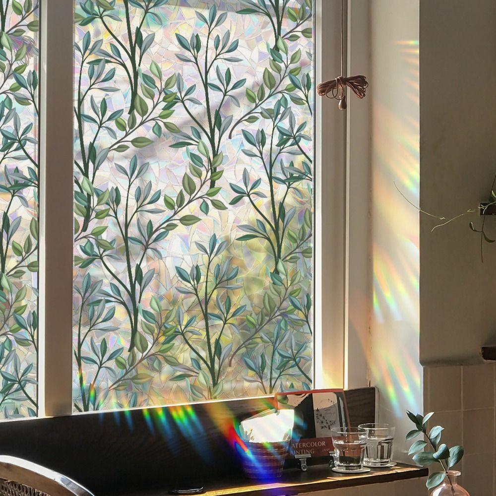 Colorful Window Sticker Cane Vine Glass Sticker INS Style Window Privacy Film Home Decoration