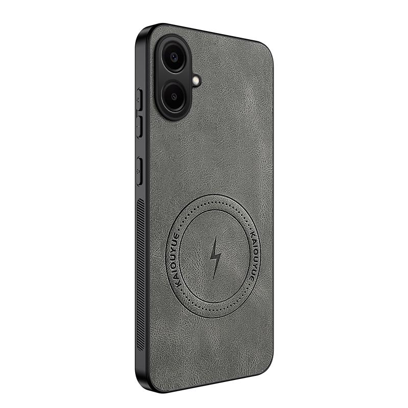 For Samsung A07 Luxury Matte Cortex Leather Phone Case For Samsung Galaxy A07 Shockproof Silicone Magnetic Protection Cover