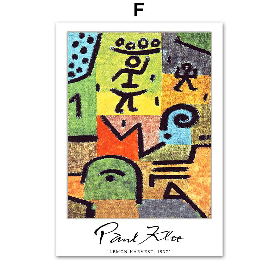 Сюрреализм Аннотация Пауль Клее Цветочный настенный художественный принт Холст Картина Винтаж плакат на скандинавскую тему настенные панно для декора гостиной