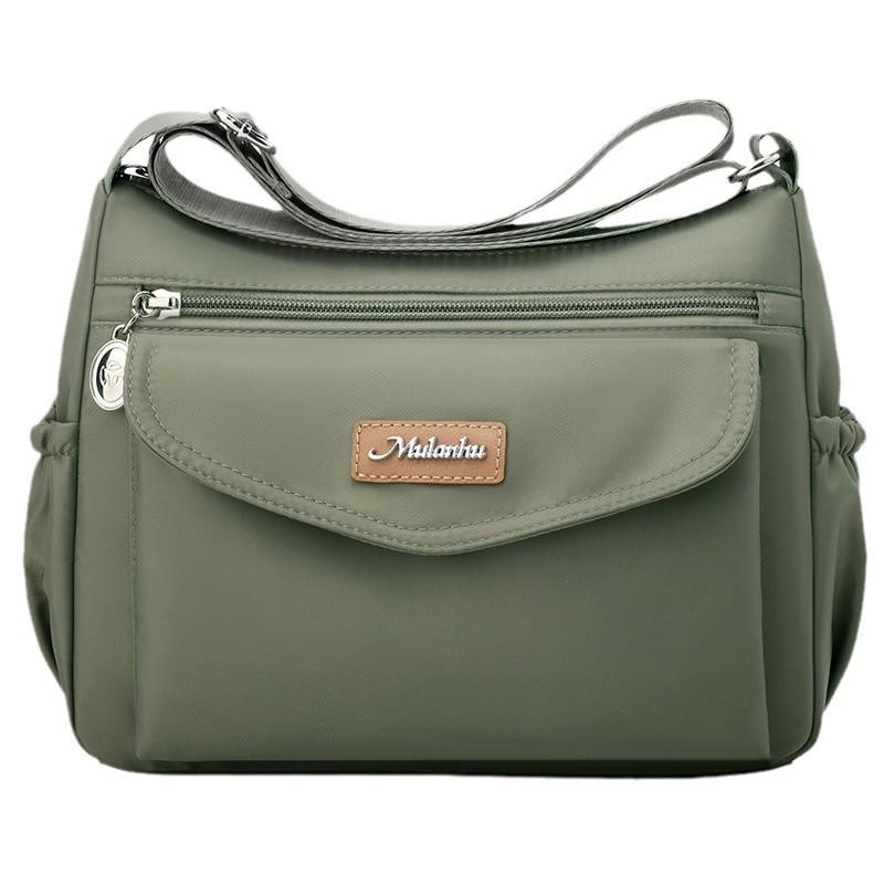 Женская сумка из нейлоновой ткани 2025 осень новый стиль на плечо мессенджер сумка для покупок многосекционная повседневная сумка для мамы