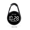Touch Control Digital Pocket Watch Keychain Clip For Students Accurate Time LED Display Electronic Clock Accessories