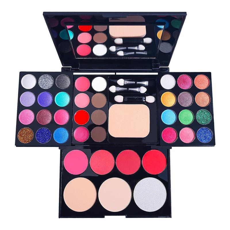39-Color Pro Makeup Palette – Eyeshadow, Blush, Highlighter & Lipstick Set for Beginners & Stage (CMR-Free, PFAS-Free)