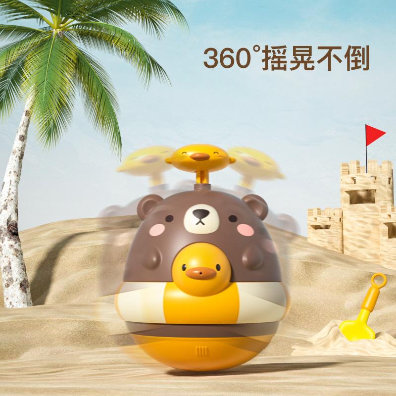 Летний стакан для воды игрушка для купания малыша, распылитель воды в виде медвежонка, игрушки для игры в воде для мальчиков и девочек, игрушки для ванной