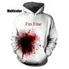 New Fashion Horror Bloody 3D Print Hoodies Men Women Oversized Hoodie Pullovers Hooded Sweatshirts Tracksuit Coats Kid Clothing
