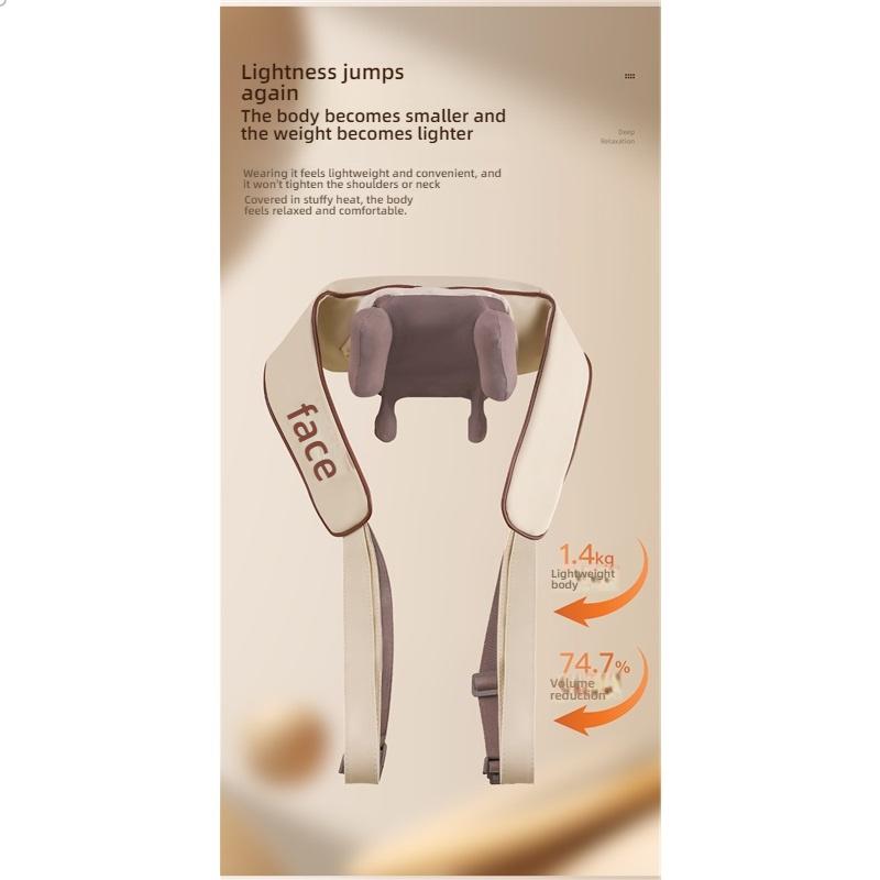 Cervical massager, waist and neck dual-use trapezius muscle electric heating imitation hand kneading shawl