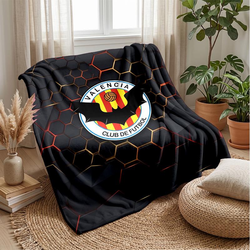 Valencia FC Soft Flannel Fleece Blanket Lightweight Cozy Warm Throw Blanket For Sofa Bed Home Decor