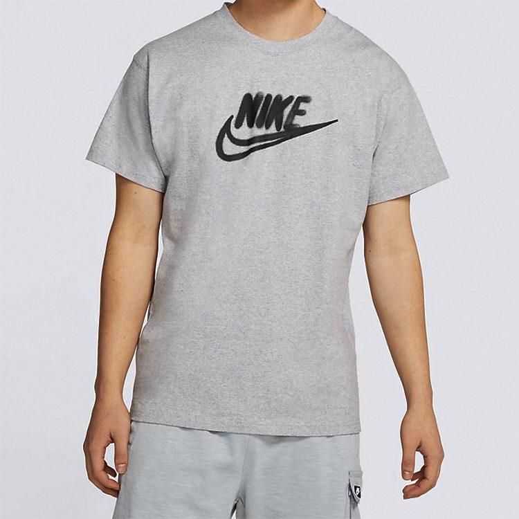Nike Мужская футболка с опущенными плечами, светло-серая, CT6491-902