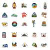 50pcs Outdoor Travel Stickers Vinyl Waterproof Stickers for Kids Laptop Phone Toy Stickers Computer Decals