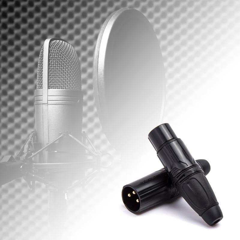 3Pin Male Female Auditory Connector for Mixing Consoles and Amplifiers with Metal Shell Durability