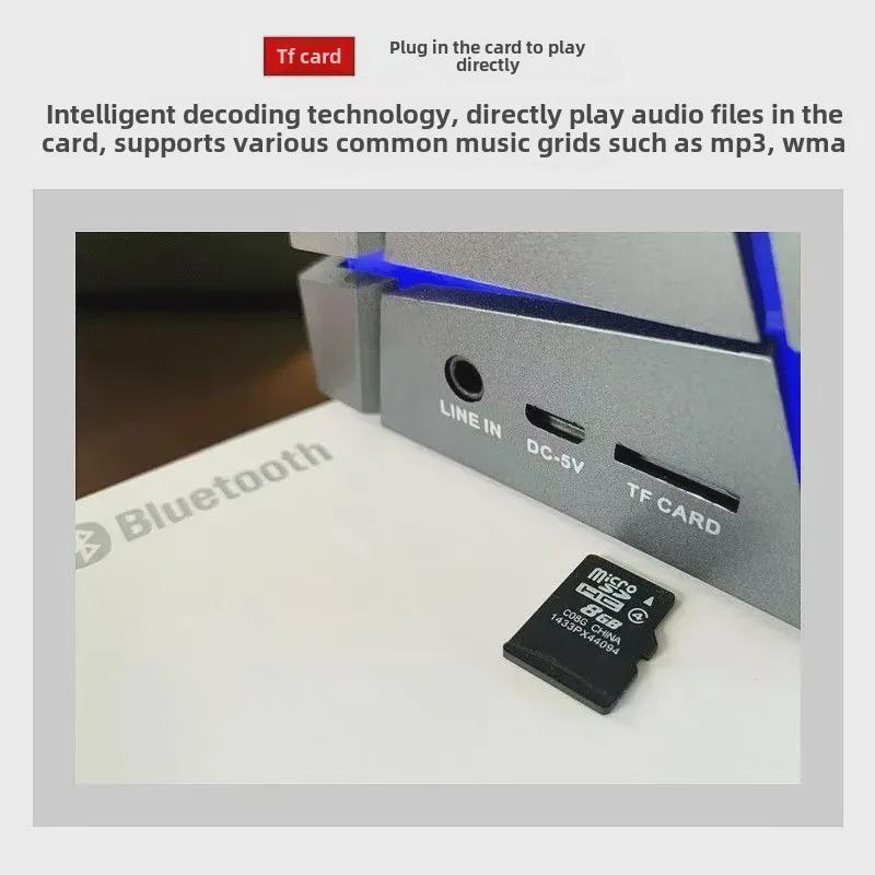 Qone Магический куб Bluetooth мини-колонка с разноцветной подсветкой - Беспроводной сабвуфер с возможностью воспроизведения карт, идеальный подарок.