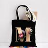 Flower Letter Font A B C D E F G Shopping Canvas Tote Casual Large-capacity Eco Flower Shopper Bag Harajuku Shoulder Bags