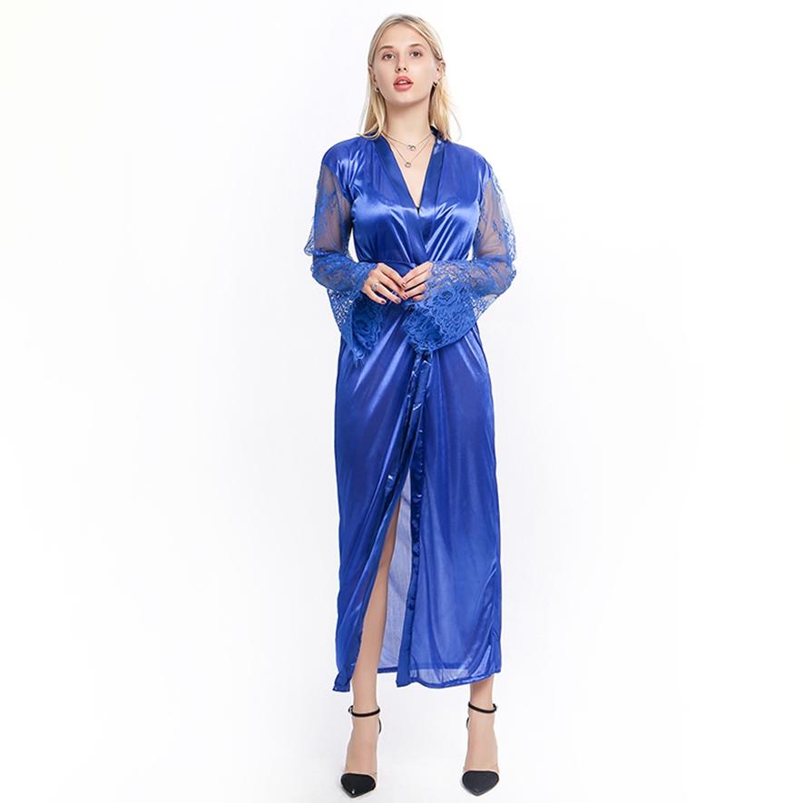 Европейское и американское эротическое белье, женская сексуальная имитация ледяного шелка, пижамы больших размеров, ночная рубашка