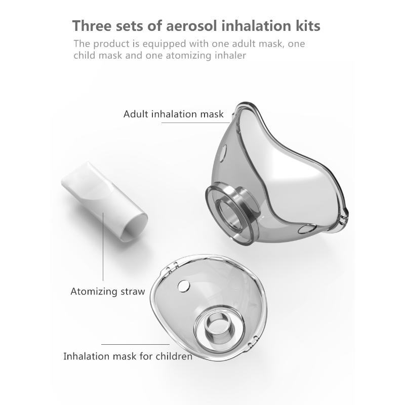 Мини-сетчатый распылитель, ручной портативный автомат для вдоха, бесшумный ультразвуковой распылитель для детей и взрослых, увлажнитель астмы