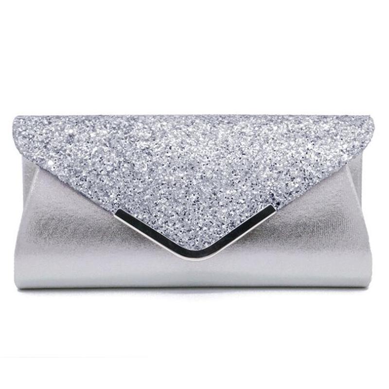 Женский ретро кожаный вечерний клатч со съемным ремешком-цепочкой для вечеринки и ужина, украшенный пайетками, сумка MIT