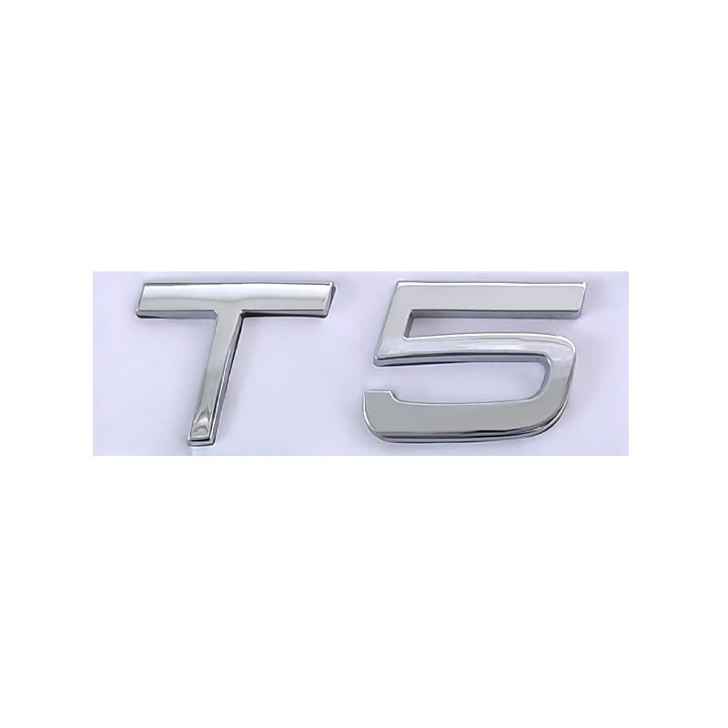 3d Metal T5 Logo T6 Emblem AWD Letters Car Trunk Badge For Volvo S60 C30 850 S40 V40 V70 XC60 V50 S70 C70 V90 T5 T6 AWD Sticker
