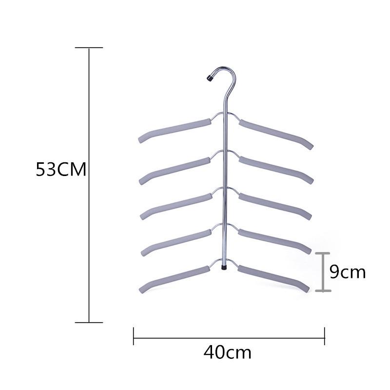 Многоуровневая вешалка-плечики из нержавеющей стали для экономии места в шкафу