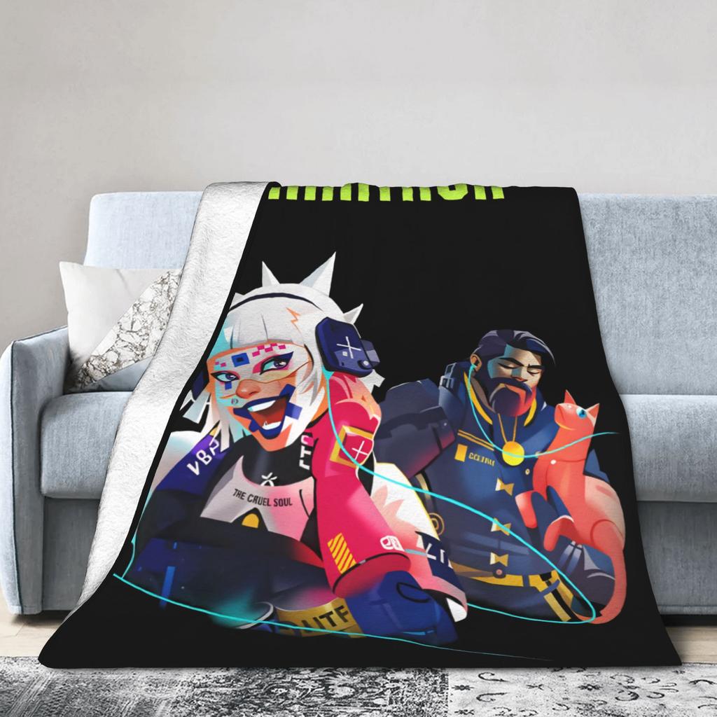 Game Marathon Accessories Blanket Warm Cozy Fluffy Throw Blankets for Sofa 50x60 Inches Multiple Sizes Bedding Throws