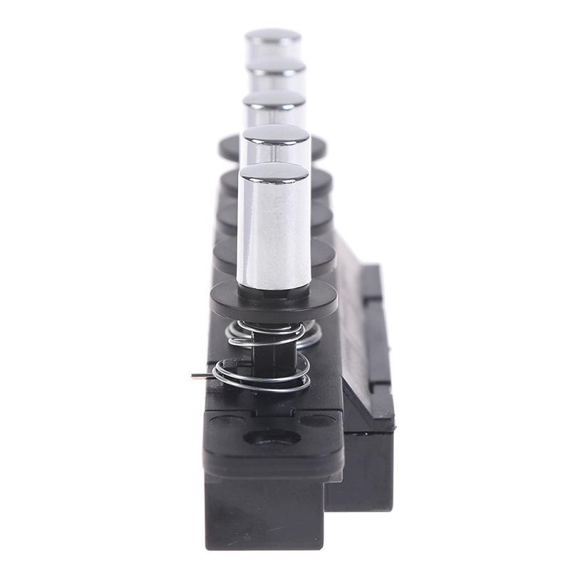 Пятипозиционный вставной кнопочный переключатель для вытяжки, пятипозиционный серебристый переключатель