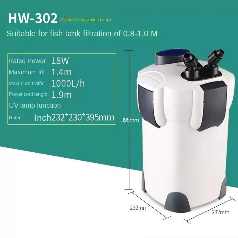 SUNSUN аквариум цилиндрический фильтр ведро HW302 303A 303B 304A 304B внешний фильтр аквариум бактерицидная лампа чистая вода водоросли