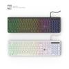 104 Keys Gaming Keyboard Wired Keyboard With RGB LED Back Light Middle Size Keyboard for PC Gamer