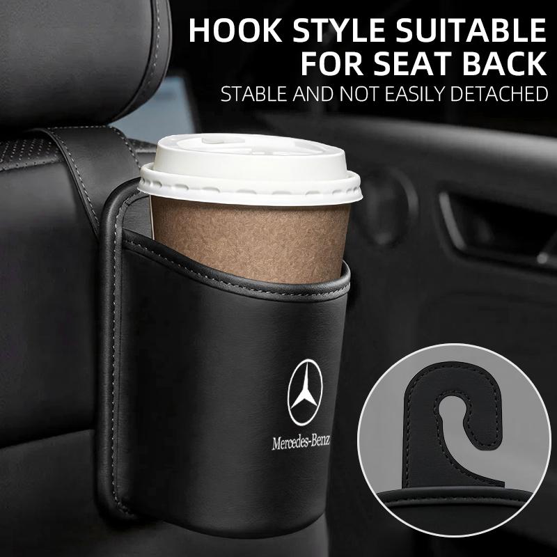 CRY1 For Mercedes Benz W166 W206 W177 W176 W211 W212 Car Door Water Cup Holder Back Seat Drink Rack Leather Storage Box SBD-45456