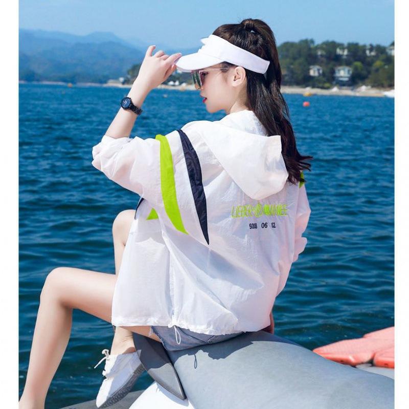 Женская свободная дышащая одежда с капюшоном куртка повседневная тонкая с длинным рукавом