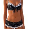 Bikini new European and American skirt suit, sexy women's swimsuit, new polka dot print swimsuit