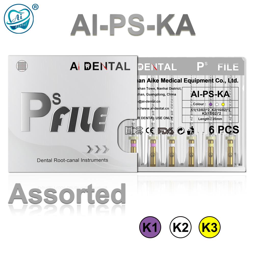 Инструменты для корневых каналов AI-PS, эндофайл, термоактивированный, 25 мм, материал Niti, эндофайлы, эндомоторный двигатель, используемый для эндодонтии