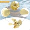 Металлический пропеллер для радиоуправляемой лодки 4 цинковый сплав 4 мм для ремонта модели замены