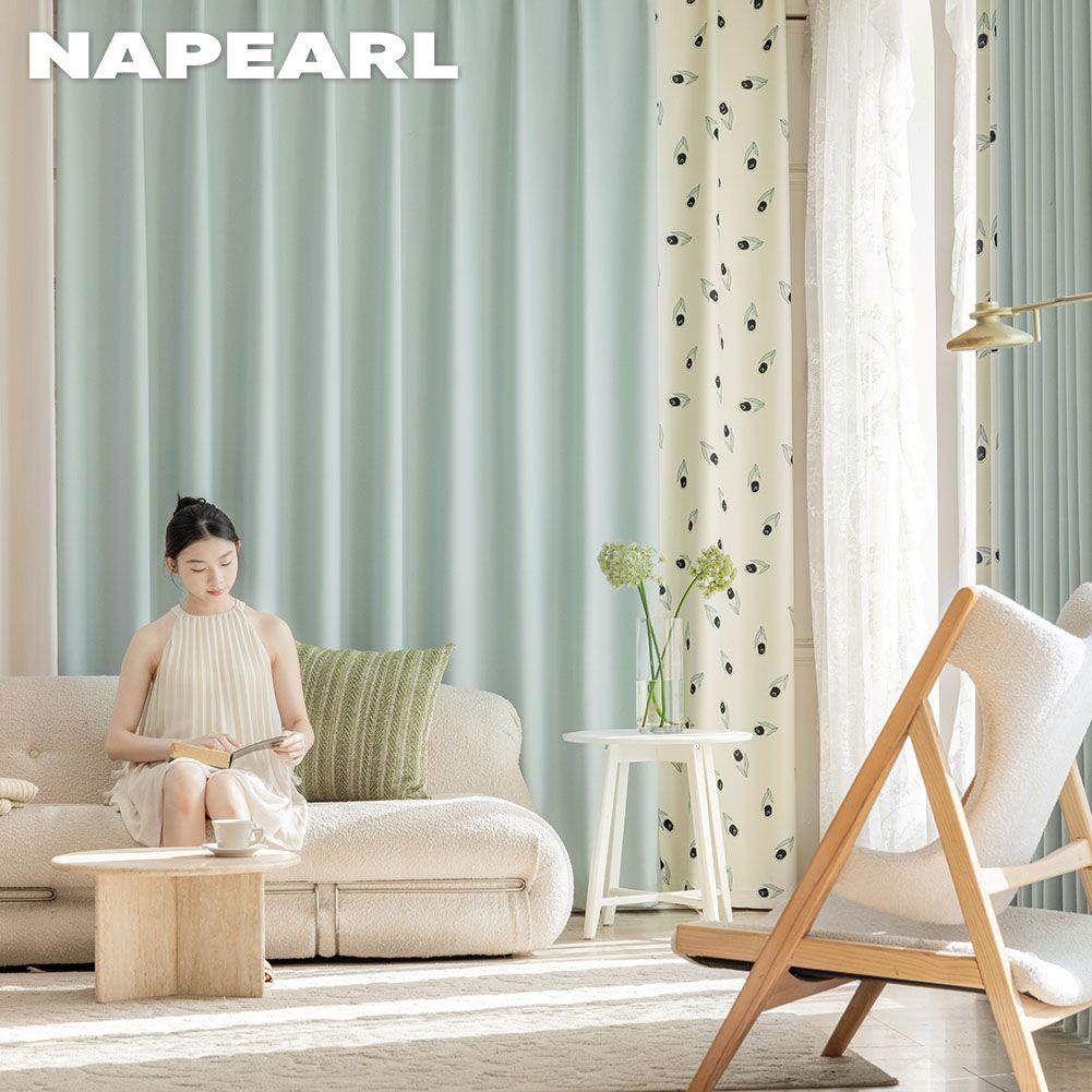 1 шт. NAPEARL 70-80% степень затемнения Ins кремовый стиль напечатанная боковая панель затемняющие шторы для спальни гостиной домашний декор