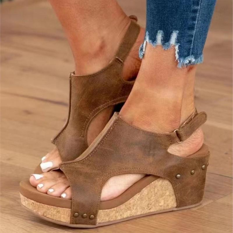 Fashion Summer Woman Shoes Sandals Non-Slip Shoes For Women Beach Women Shoe Wedge Sandals Ladies Outdoor Sandal Women Footwear Female