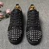 Модные мужские роскошные модные туфли с заклепками на шнуровке туфли-дерби на плоской подошве панк-хип-хоп платье дизайнерские индивидуальные кроссовки трендовая обувь