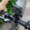 Motorcycle Handlebar Mount Action Camera Bike Pole Clamp Support for 0.35 To 1.4 Inch Diameter Tube Gopro Insta360 Bracket
