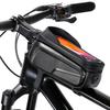 Waterproof Bicycle Phone Mount Bags Front Frame Top Tube Bag with Touchscreen Phone Holder Case Cycle Bike Tool Storage