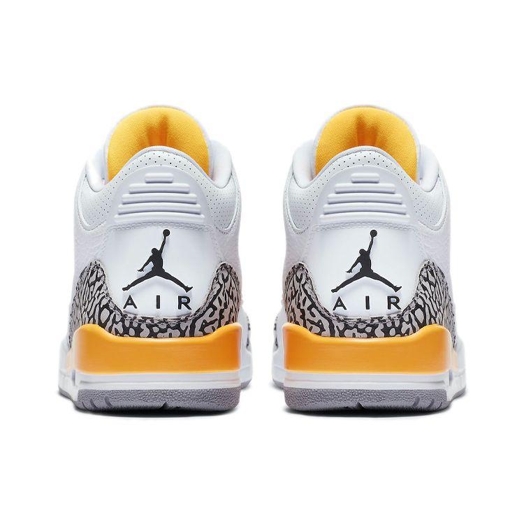 Air Jordan 3 Retro Laser Orange Женские кроссовки Белый цементно-серый Черный CK9246-108