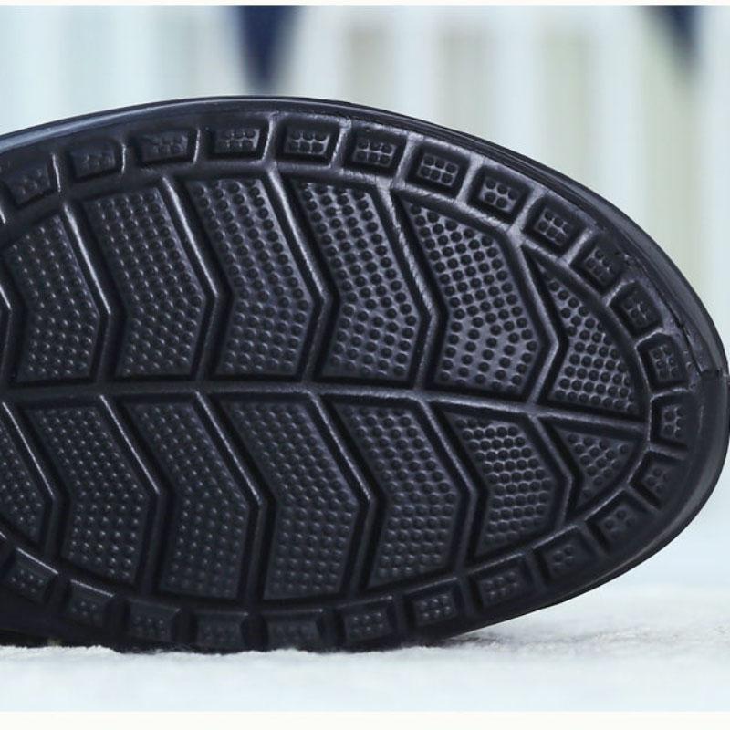 Водонепроницаемые и бархатные зимние сапоги. Женская рабочая обувь. Теплые грязеотталкивающие нескользящие хлопковые ботинки из ЭВА.