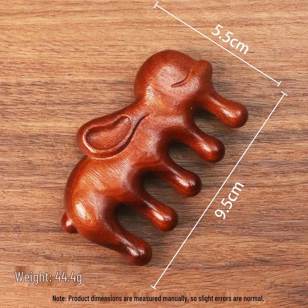 Массажная расческа из сандалового дерева: Портативный деревянный гребень для головы и меридианов сувенир