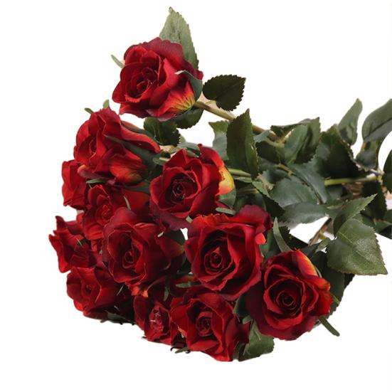 12шт искусственный цветок розы ручной работы домашний декор для свадебной вечеринки подарок на день Святого Валентина